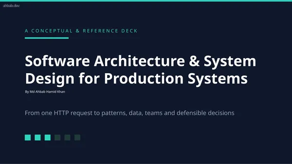 1 — Software Architecture & System Design, first page preview