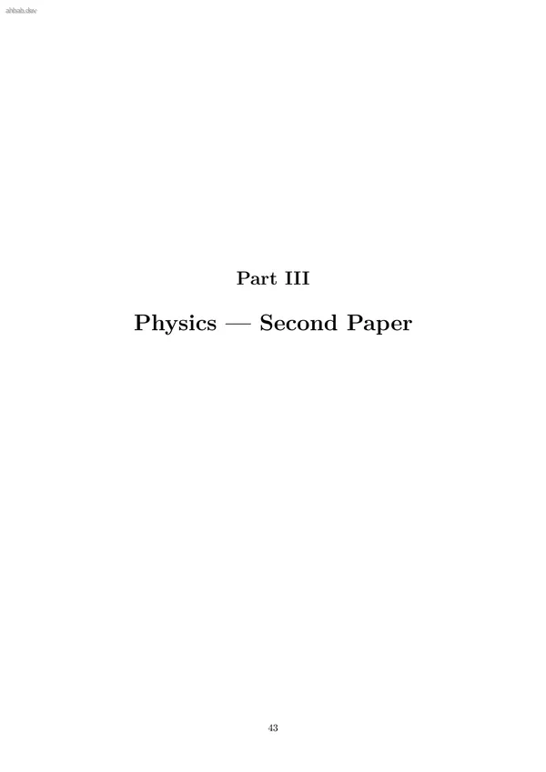HSC Physics 2 Initial Notes, first page preview
