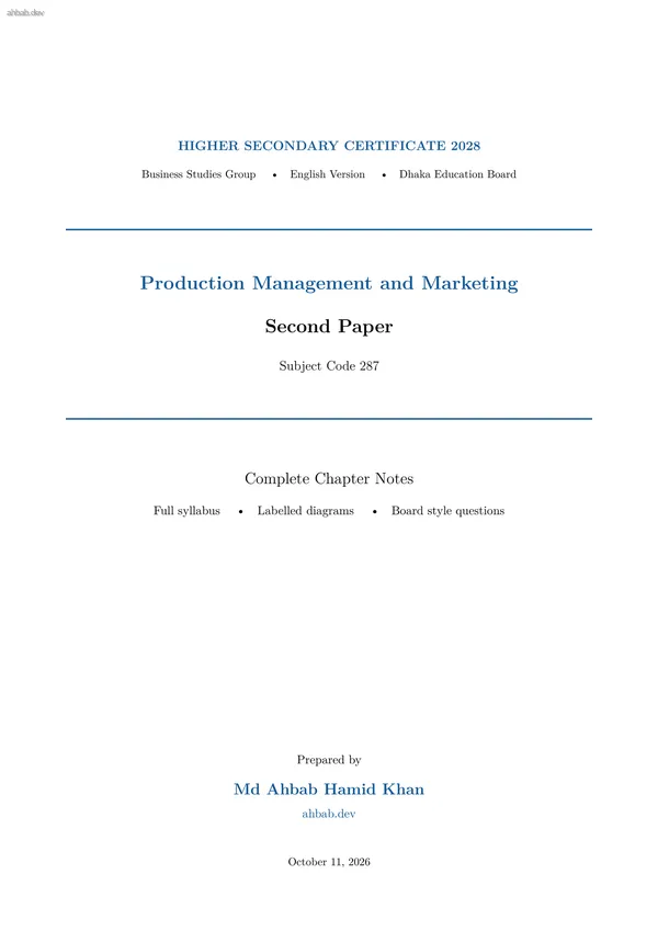 Marketing 2, first page preview