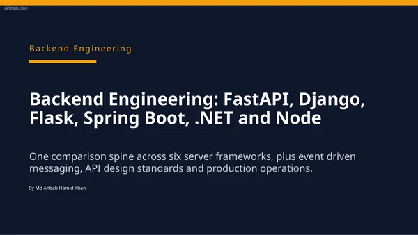 2 — Backend Engineering Across Frameworks, first page preview
