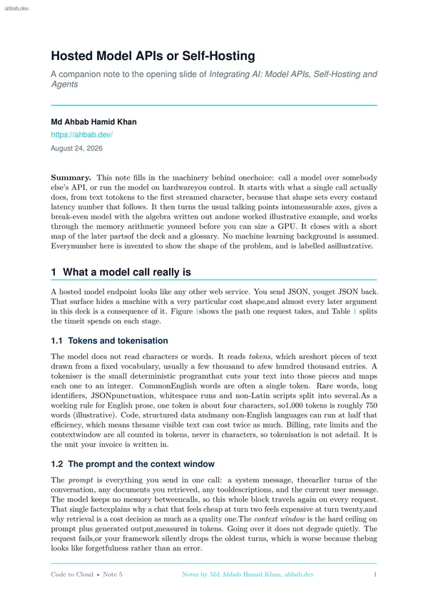 5 — AI Integration, Model Serving & Agentic Systems, first page preview