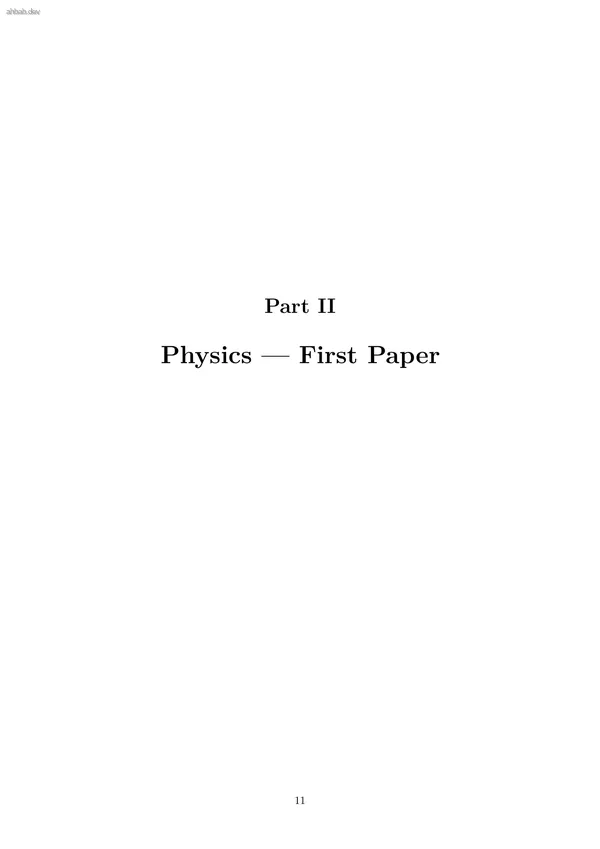 HSC Physics 1 Initial Notes, first page preview