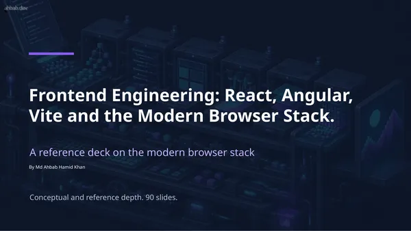 3 — Frontend Engineering & the Browser Layer, first page preview
