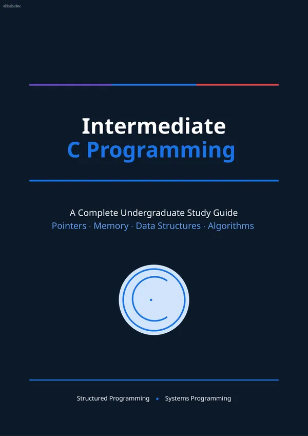 Intermediate C Programming, first page preview