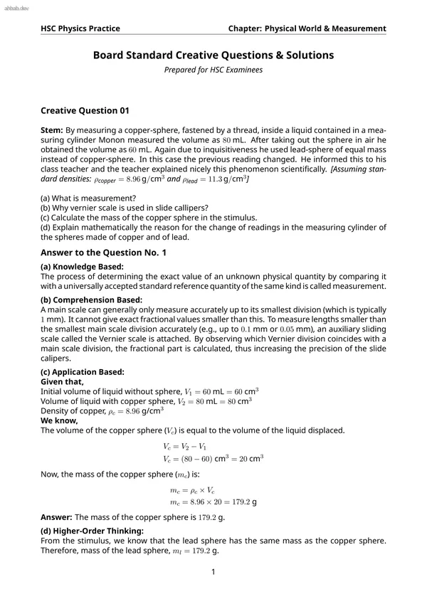 Physics 1 ch1, first page preview