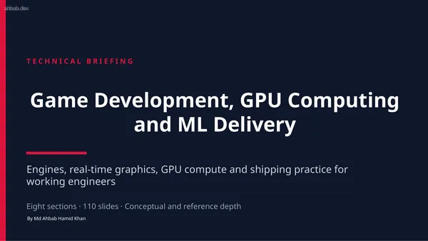 12 — Game Development, GPU Computing & ML Pipelines, first page preview