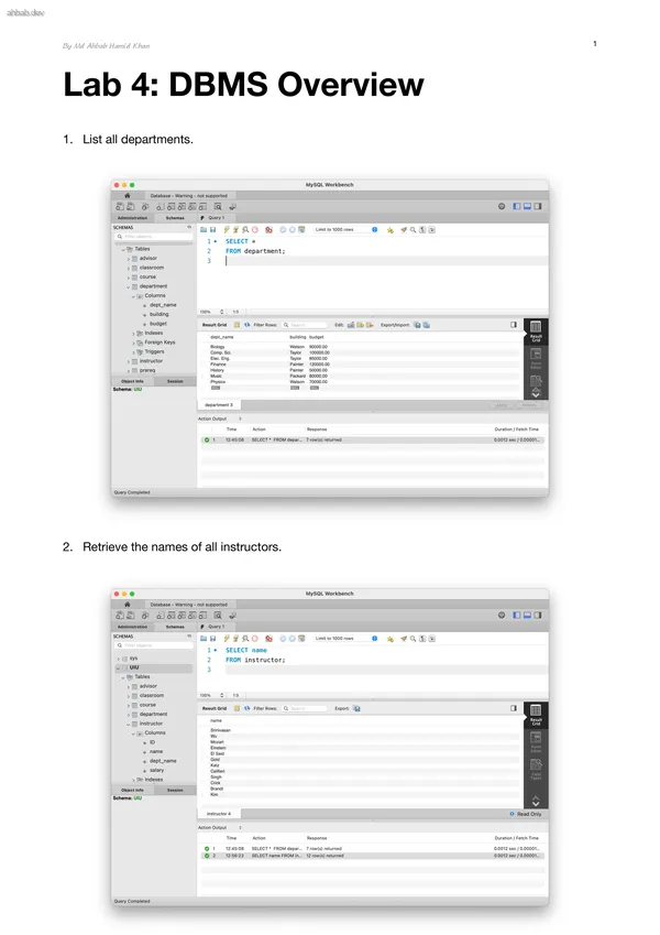 SQL Full Overview, first page preview